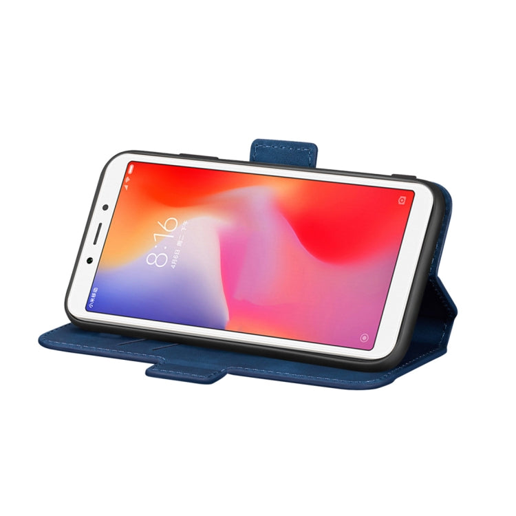 For Xiaomi Redmi 6A / 6 Retro Frosted Oil Side Horizontal Flip Case with Holder & Card Slots