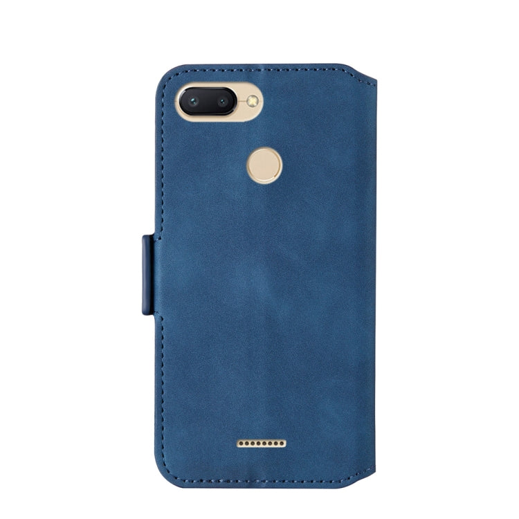 For Xiaomi Redmi 6A / 6 Retro Frosted Oil Side Horizontal Flip Case with Holder & Card Slots