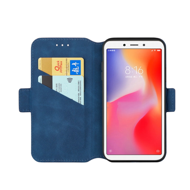 For Xiaomi Redmi 6A / 6 Retro Frosted Oil Side Horizontal Flip Case with Holder & Card Slots