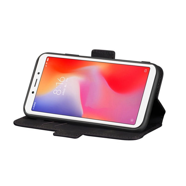 For Xiaomi Redmi 6A / 6 Retro Frosted Oil Side Horizontal Flip Case with Holder & Card Slots