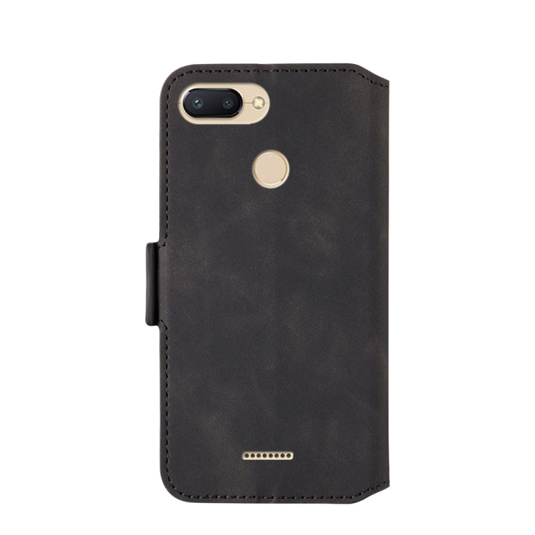 For Xiaomi Redmi 6A / 6 Retro Frosted Oil Side Horizontal Flip Case with Holder & Card Slots