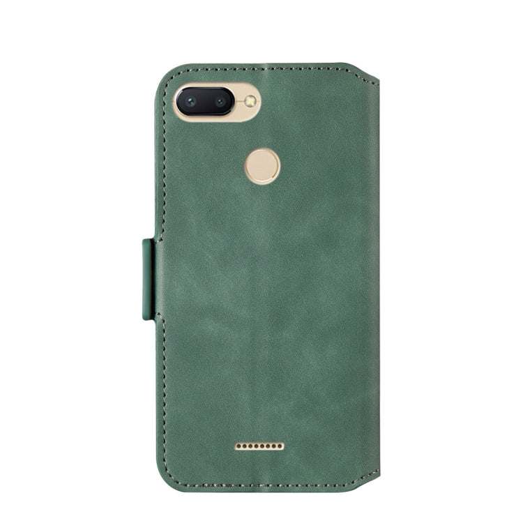 For Xiaomi Redmi 6A / 6 Retro Frosted Oil Side Horizontal Flip Case with Holder & Card Slots