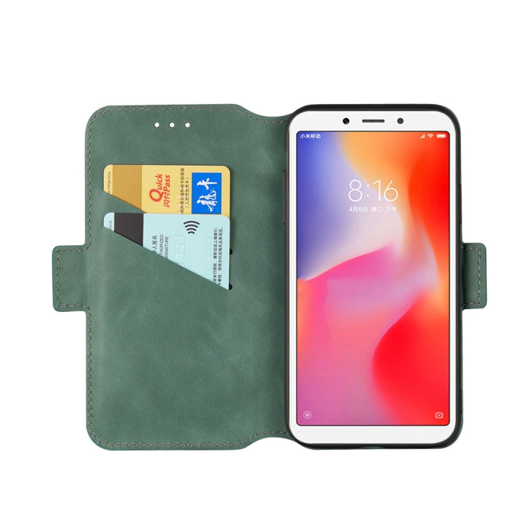 For Xiaomi Redmi 6A / 6 Retro Frosted Oil Side Horizontal Flip Case with Holder & Card Slots