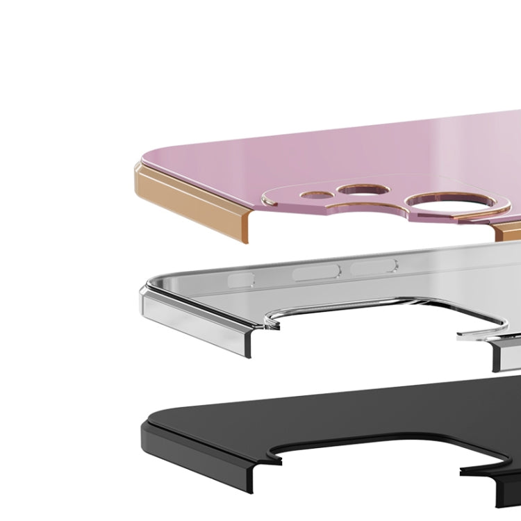 For Xiaomi Redmi Note 11 Pro China 6D Electroplating Full Coverage Silicone Phone Case with Magnetic Ring Holder