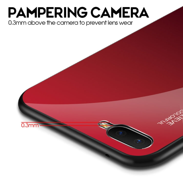 For OPPO K1 / R15X Gradient Color Glass Case