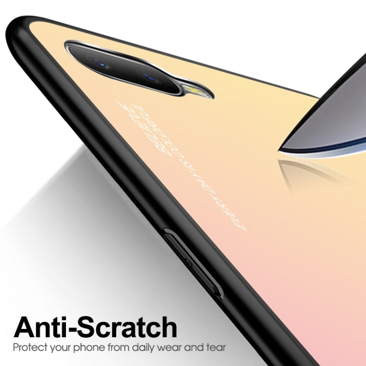 For OPPO K1 / R15X Gradient Color Glass Case