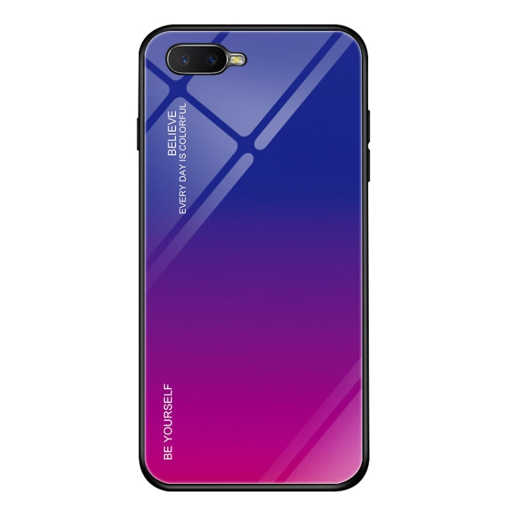 For OPPO K1 / R15X Gradient Color Glass Case