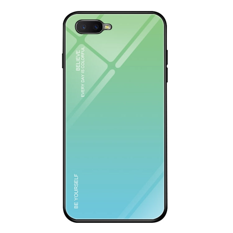 For OPPO K1 / R15X Gradient Color Glass Case
