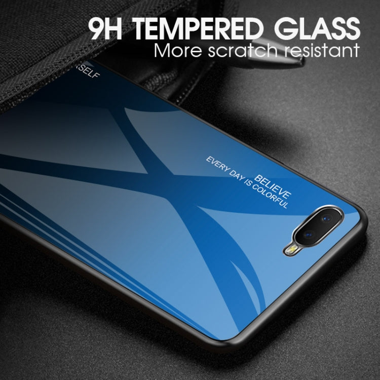 For OPPO K1 / R15X Gradient Color Glass Case