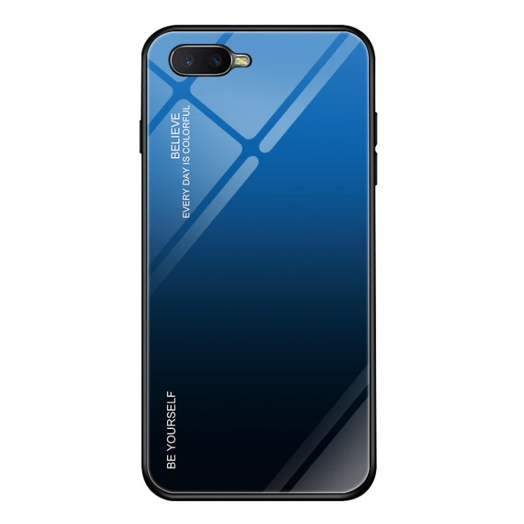 For OPPO K1 / R15X Gradient Color Glass Case