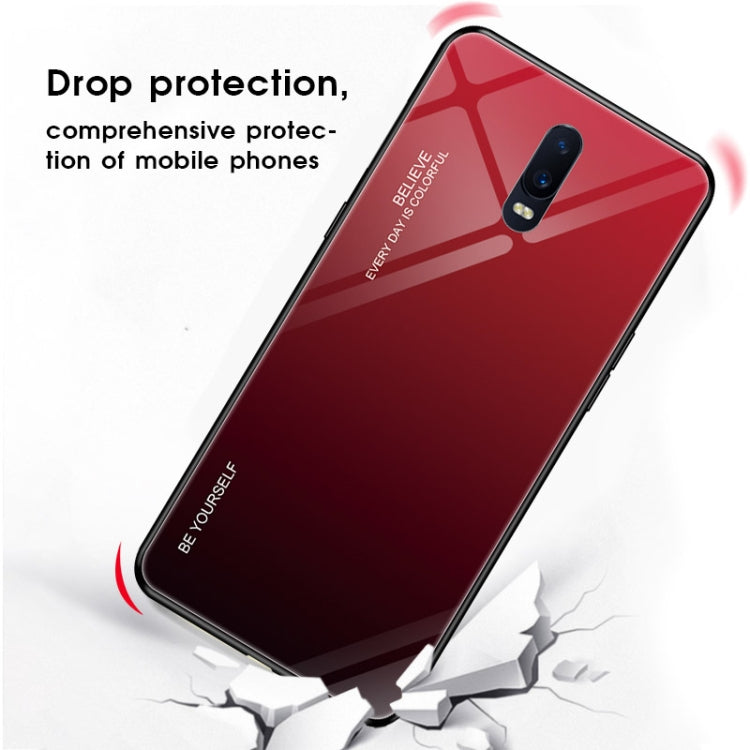 For OPPO R17 Gradient Color Glass Case