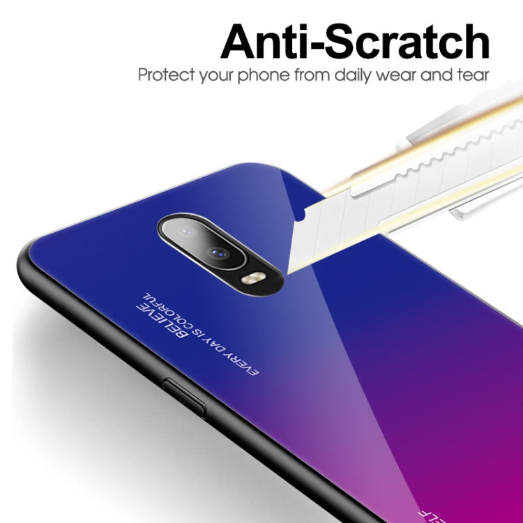 For OPPO R17 Gradient Color Glass Case