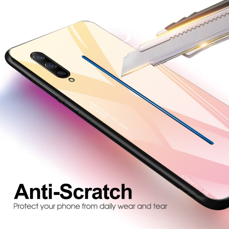 For Vivo IQOO Gradient Color Glass Case