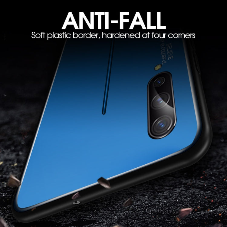 For Vivo IQOO Gradient Color Glass Case