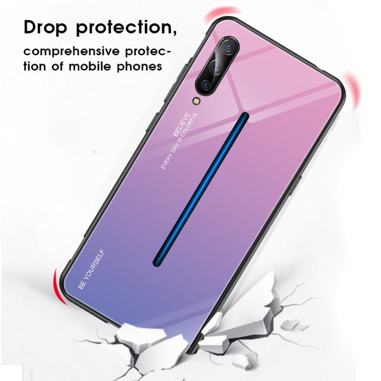 For Vivo IQOO Gradient Color Glass Case