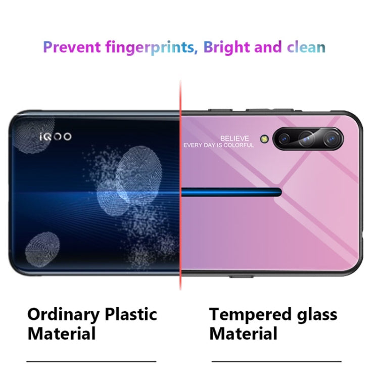 For Vivo IQOO Gradient Color Glass Case