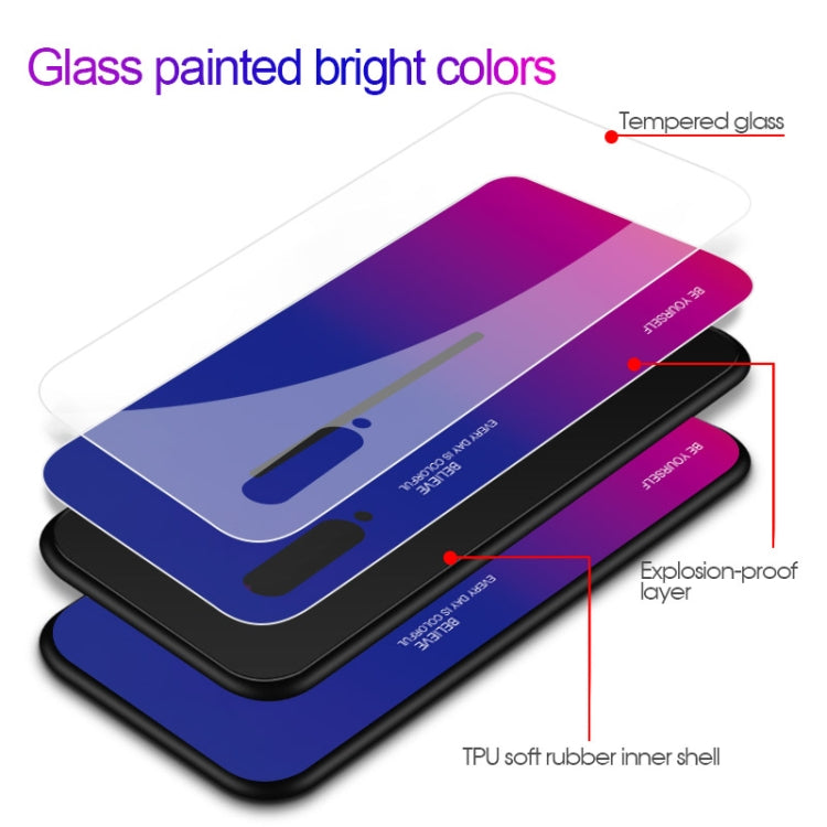 For Vivo IQOO Gradient Color Glass Case