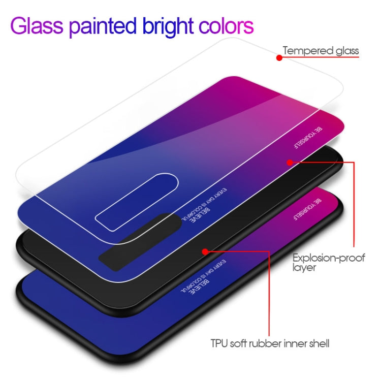 For VIVO V15 Pro Gradient Color Glass Case