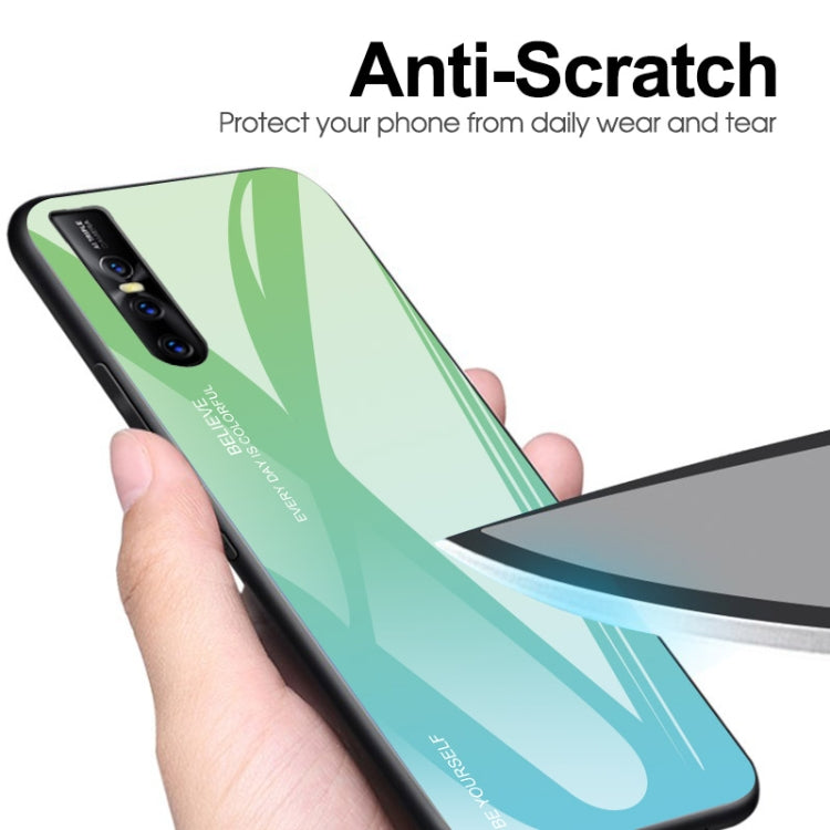For VIVO V15 Pro Gradient Color Glass Case