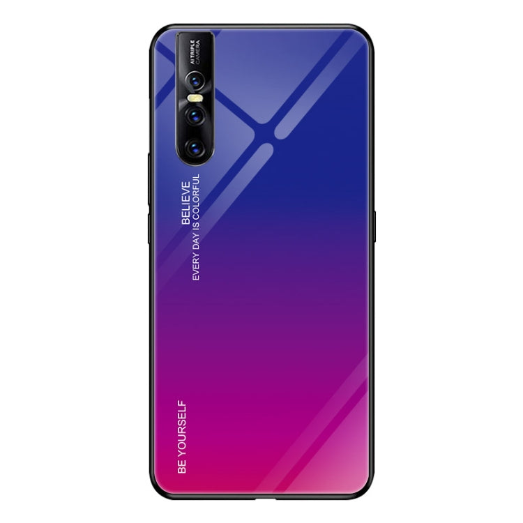 For VIVO V15 Pro Gradient Color Glass Case