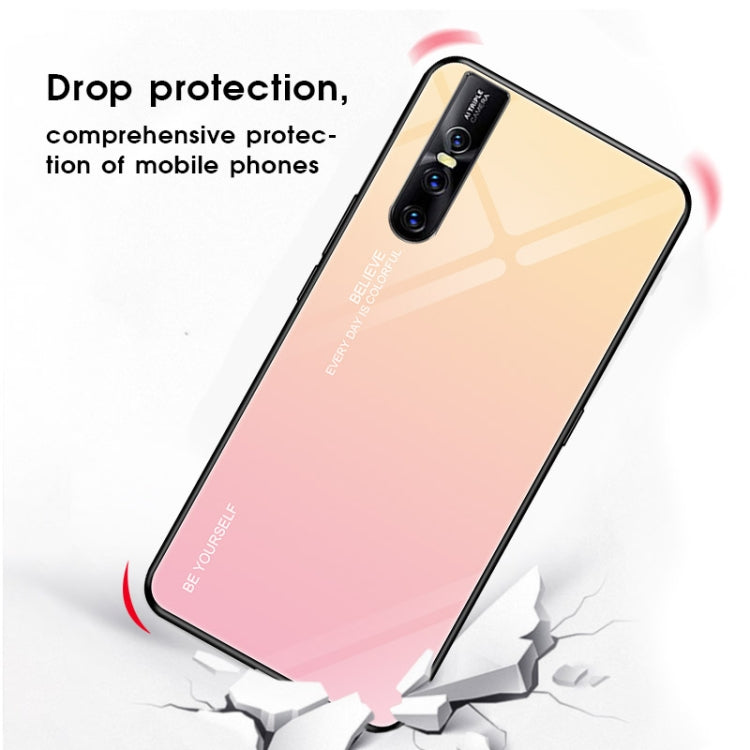 For VIVO V15 Pro Gradient Color Glass Case