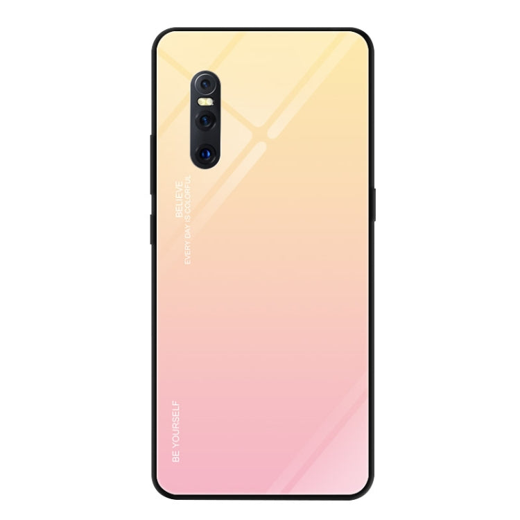For VIVO X27 Gradient Color Glass Case