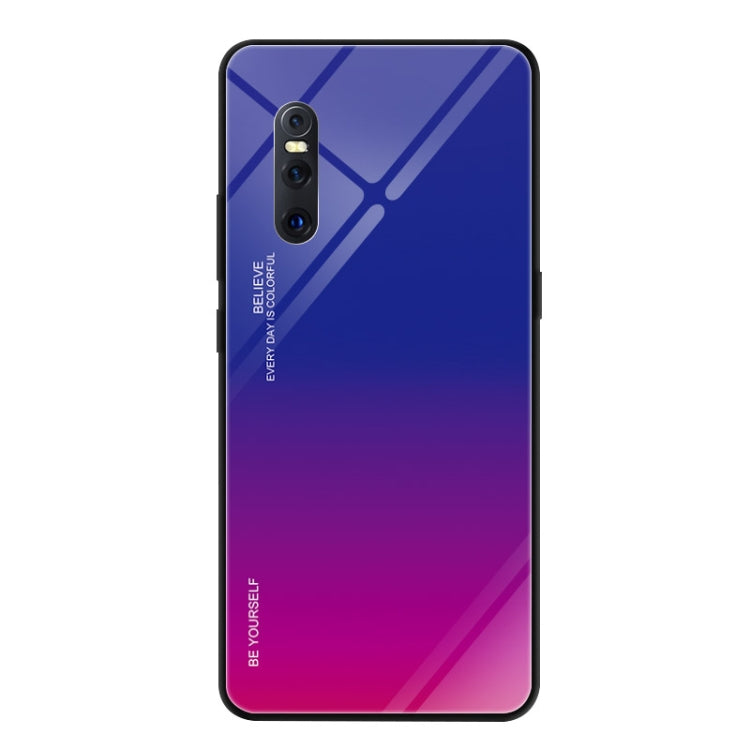 For VIVO X27 Gradient Color Glass Case