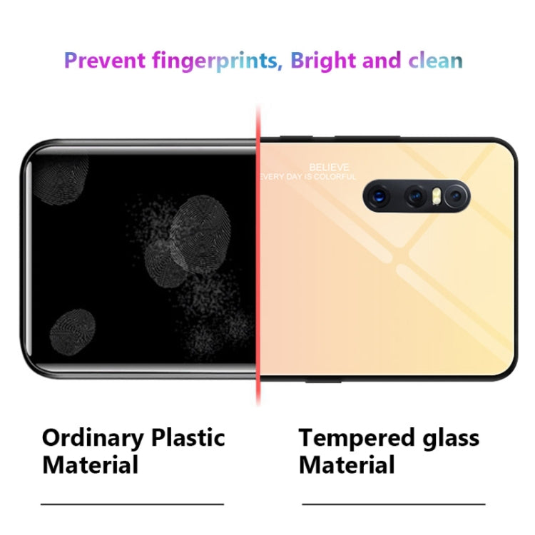 For VIVO X27 Gradient Color Glass Case