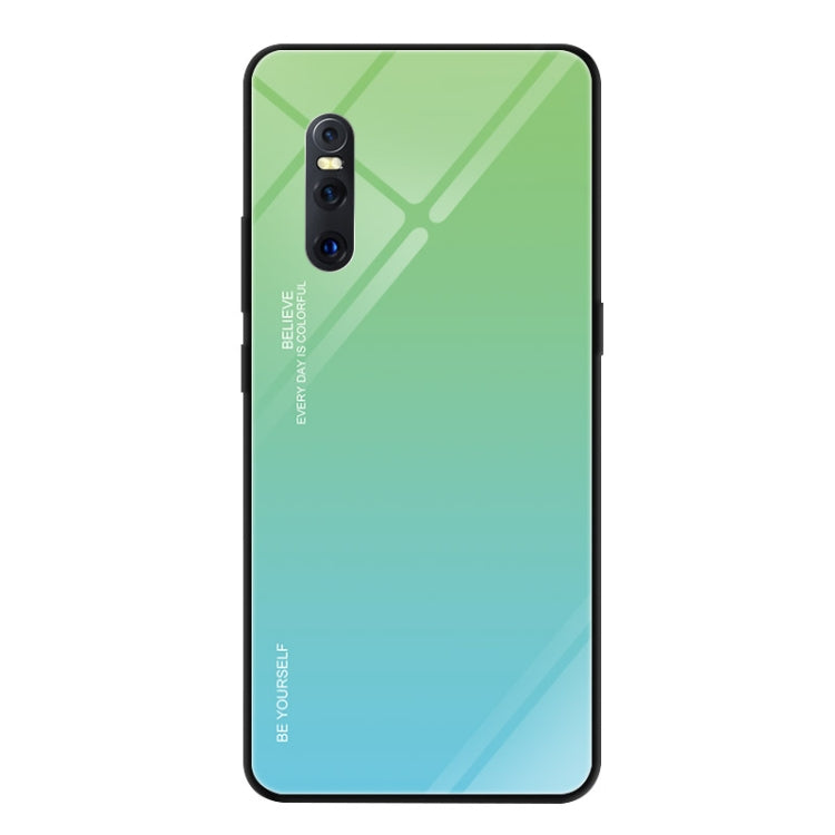 For VIVO X27 Gradient Color Glass Case