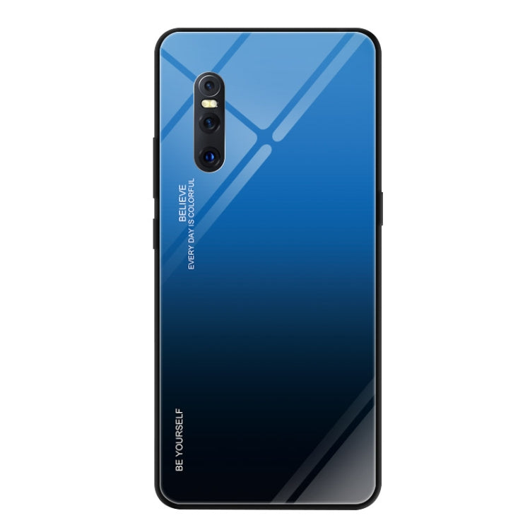 For VIVO X27 Gradient Color Glass Case