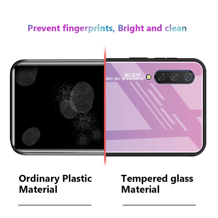 For Xiaomi Mi CC9 Gradient Color Glass Case