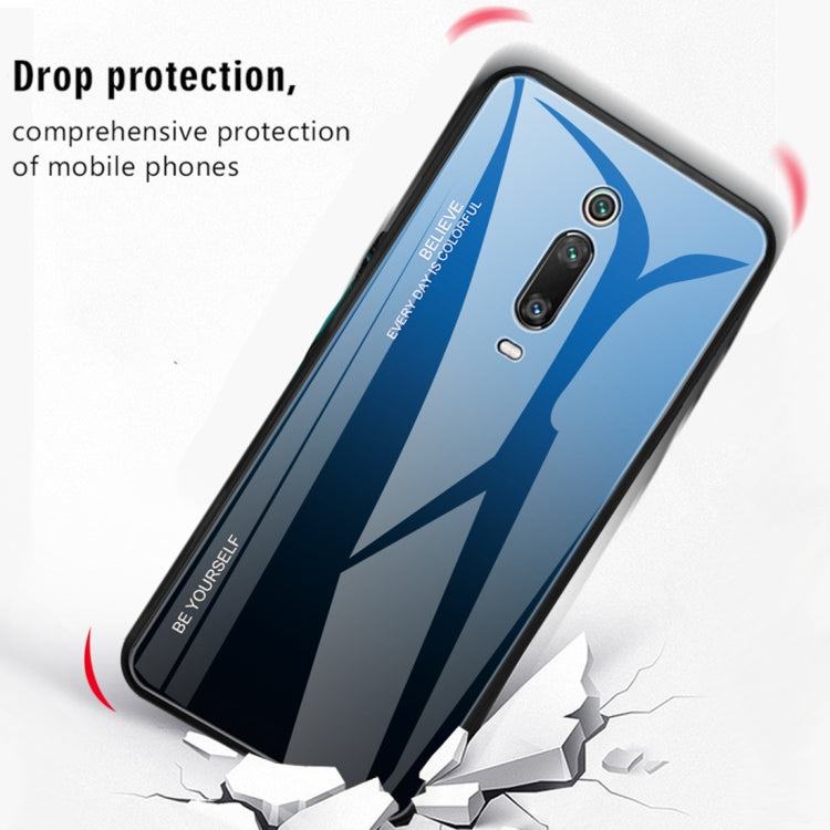 For Xiaomi Redmi K20 / K20 Pro / Mi 9T / Mi 9T Pro Gradient Color Glass Case