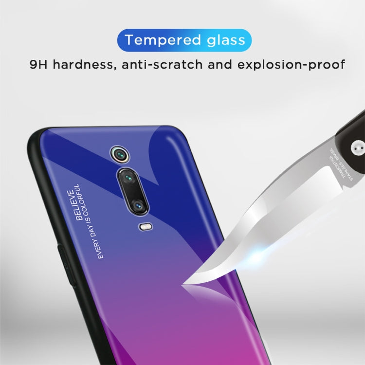 For Xiaomi Redmi K20 / K20 Pro / Mi 9T / Mi 9T Pro Gradient Color Glass Case