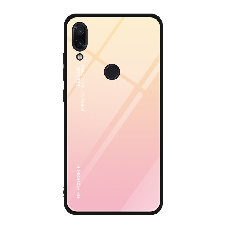 For Xiaomi Redmi Note 7 Gradient Color Glass Case