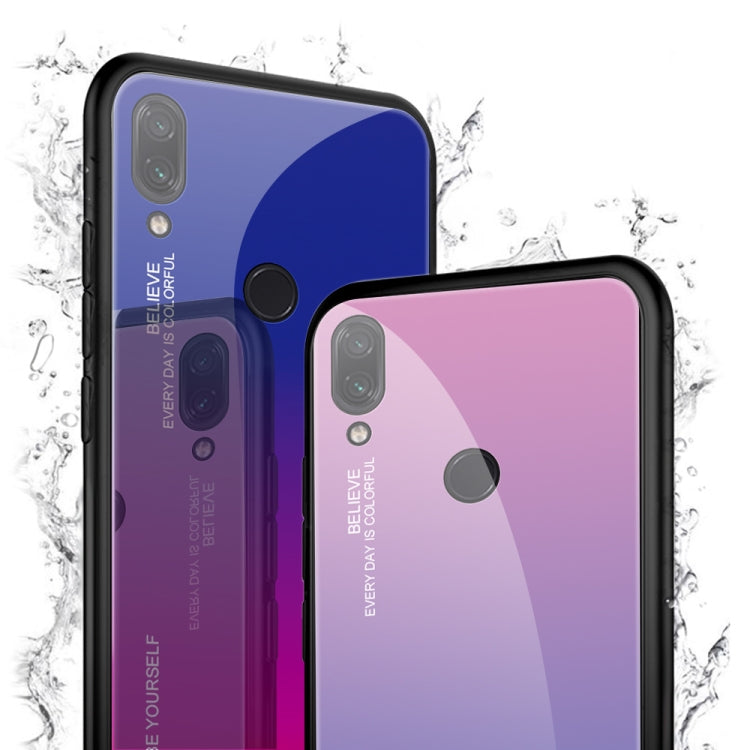 For Xiaomi Redmi Note 7 Gradient Color Glass Case
