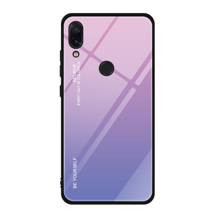 For Xiaomi Redmi Note 7 Gradient Color Glass Case