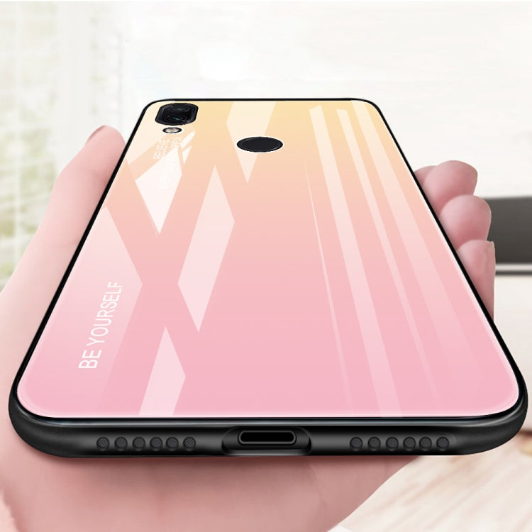 For Xiaomi Redmi Note 7 Gradient Color Glass Case
