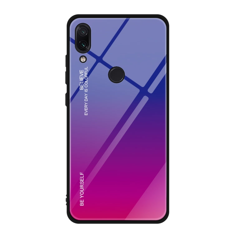 For Xiaomi Redmi Note 7 Gradient Color Glass Case