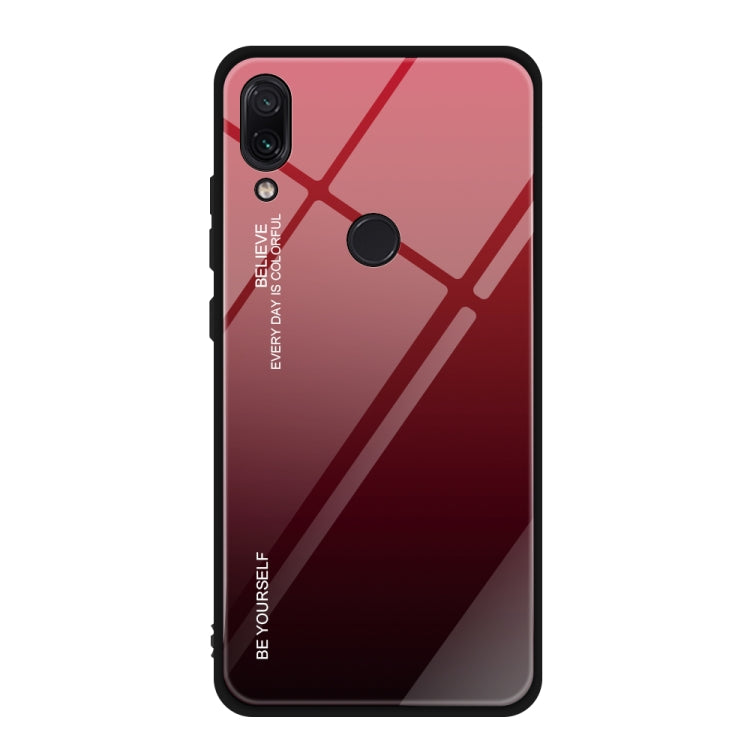 For Xiaomi Redmi Note 7 Gradient Color Glass Case