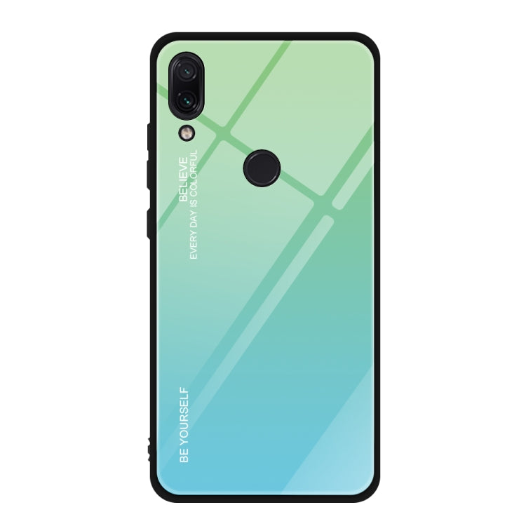 For Xiaomi Redmi Note 7 Gradient Color Glass Case