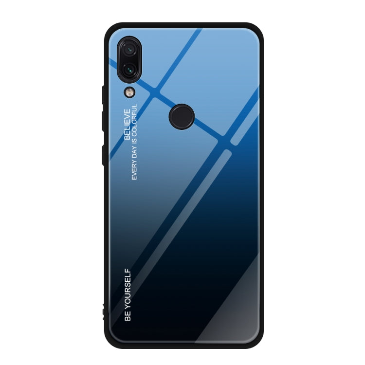For Xiaomi Redmi Note 7 Gradient Color Glass Case