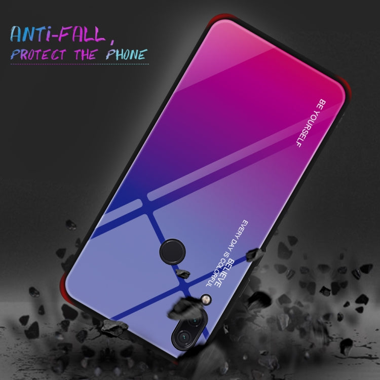 For Xiaomi Redmi Note 7 Gradient Color Glass Case