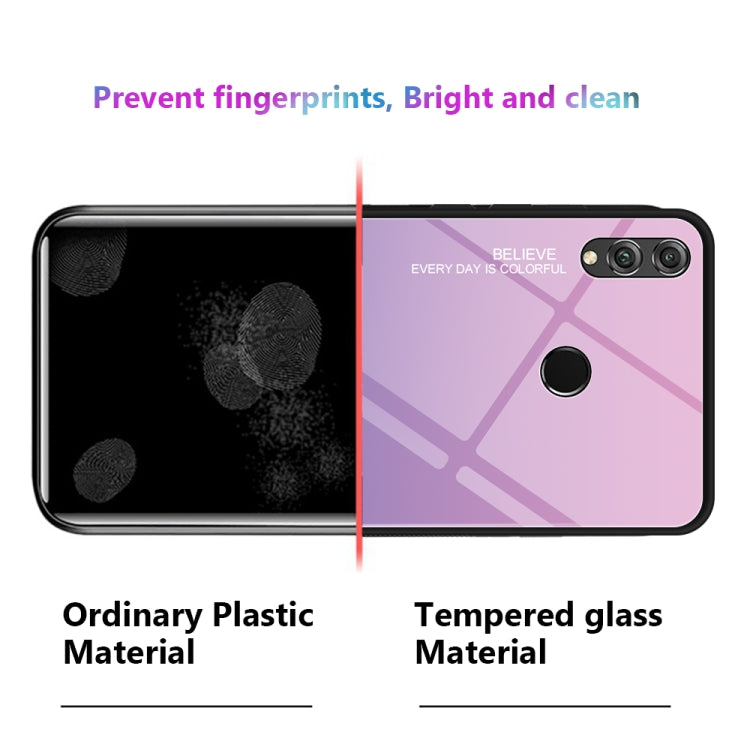 For Huawei Honor 8X Gradient Color Glass Case
