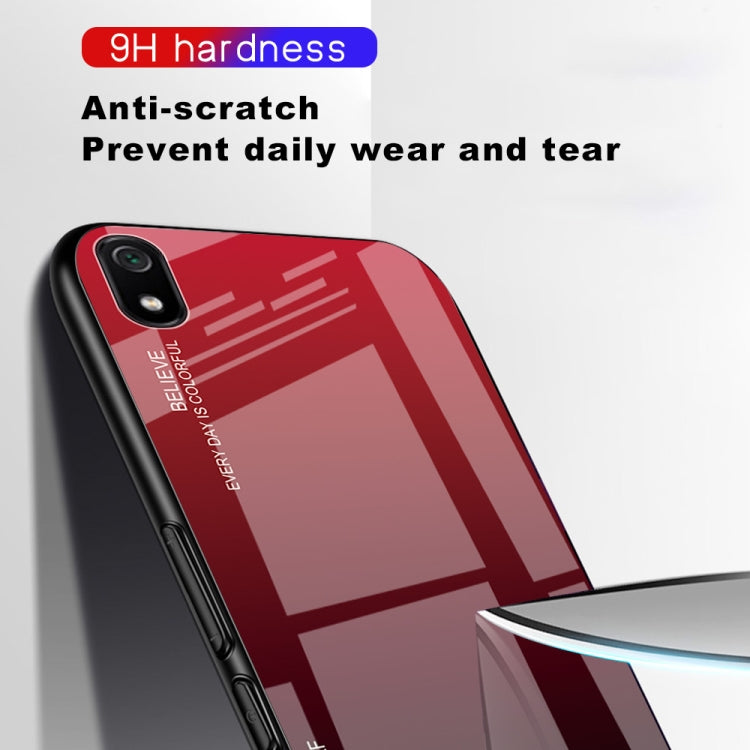For Xiaomi Redmi 7A Gradient Color Glass Case