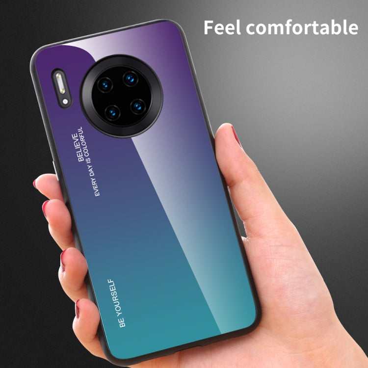 For Huawei Mate 30 Pro Gradient Color Glass Case