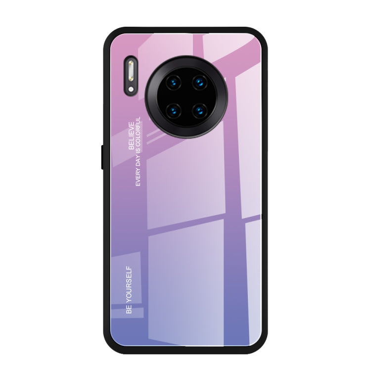 For Huawei Mate 30 Pro Gradient Color Glass Case