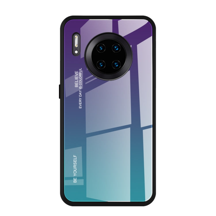 For Huawei Mate 30 Pro Gradient Color Glass Case