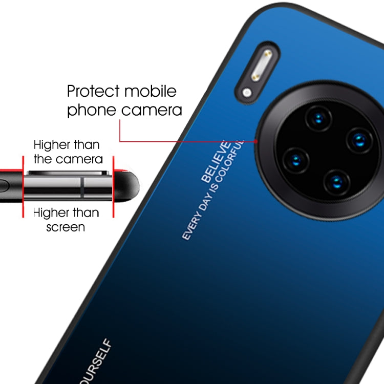 For Huawei Mate 30 Pro Gradient Color Glass Case