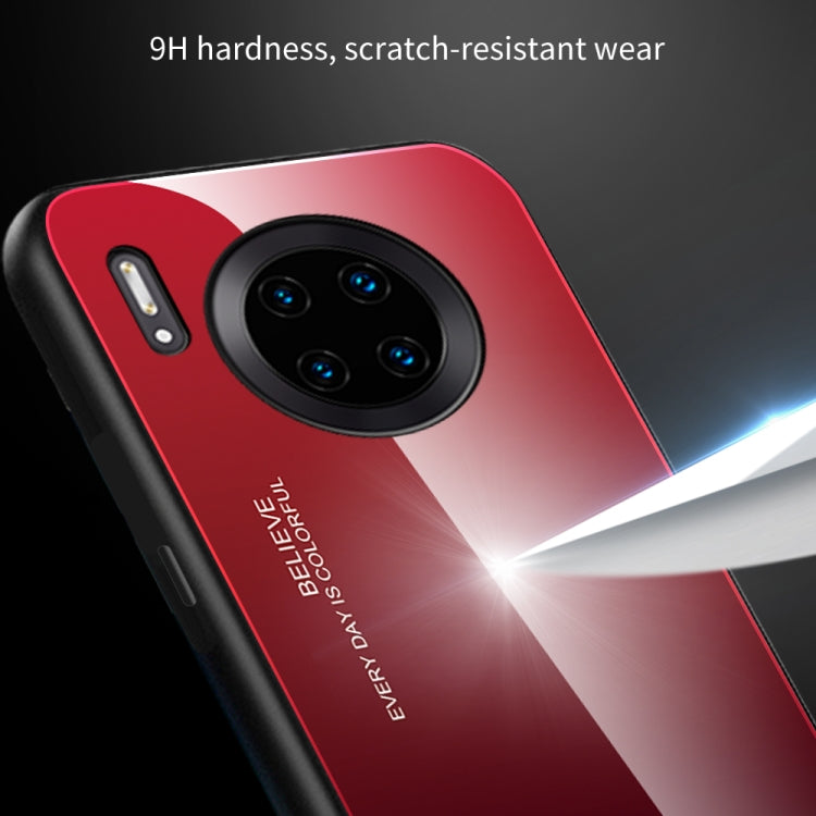 For Huawei Mate 30 Pro Gradient Color Glass Case