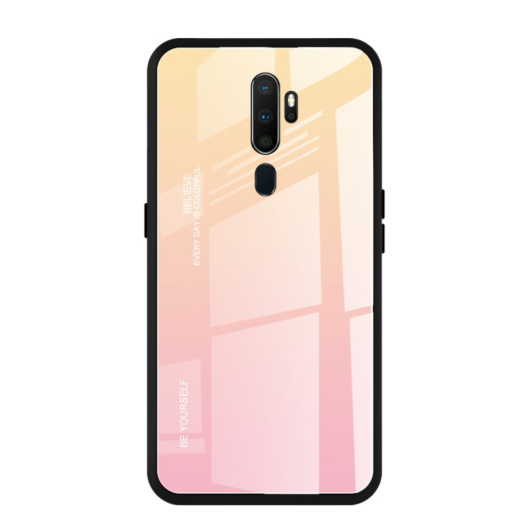 For OPPO A9 (2020) Gradient Color Glass Case